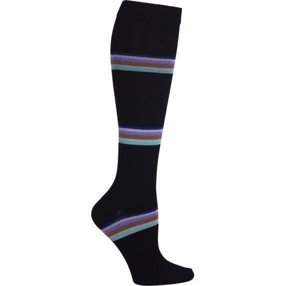 Cherokee Mprintsupport Men's 12 mmHg Support Socks, Handsome Stripes, OS