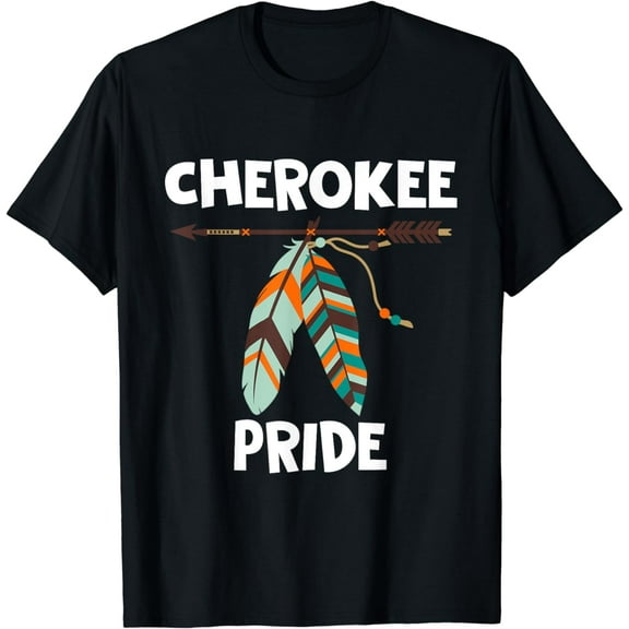 Cherokee Pride Feathers Native American T-Shirt