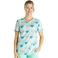 thumbnail image 1 of Cherokee Prints Scrubs Top For Women V-Neck Print CK678, 1 of 5