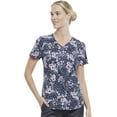 thumbnail image 1 of Cherokee Prints Women Medical Scrubs Top V-Neck Print CK637, 1 of 5