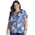 thumbnail image 1 of Cherokee Prints Women Medical Scrubs Top V-Neck Print CK637, 1 of 5