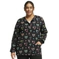 thumbnail image 1 of Cherokee Prints Women Warm Up Scrubs Jacket Snap Front Print Warm Up CK321, 1 of 5