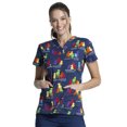 thumbnail image 1 of Cherokee Prints Women's Scrubs Top V-Neck CK616, 1 of 5
