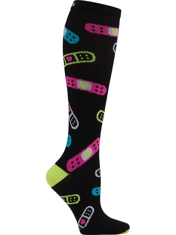 Printsupport Women 8-12 mmHg Support Socks, Plus, Band Aides