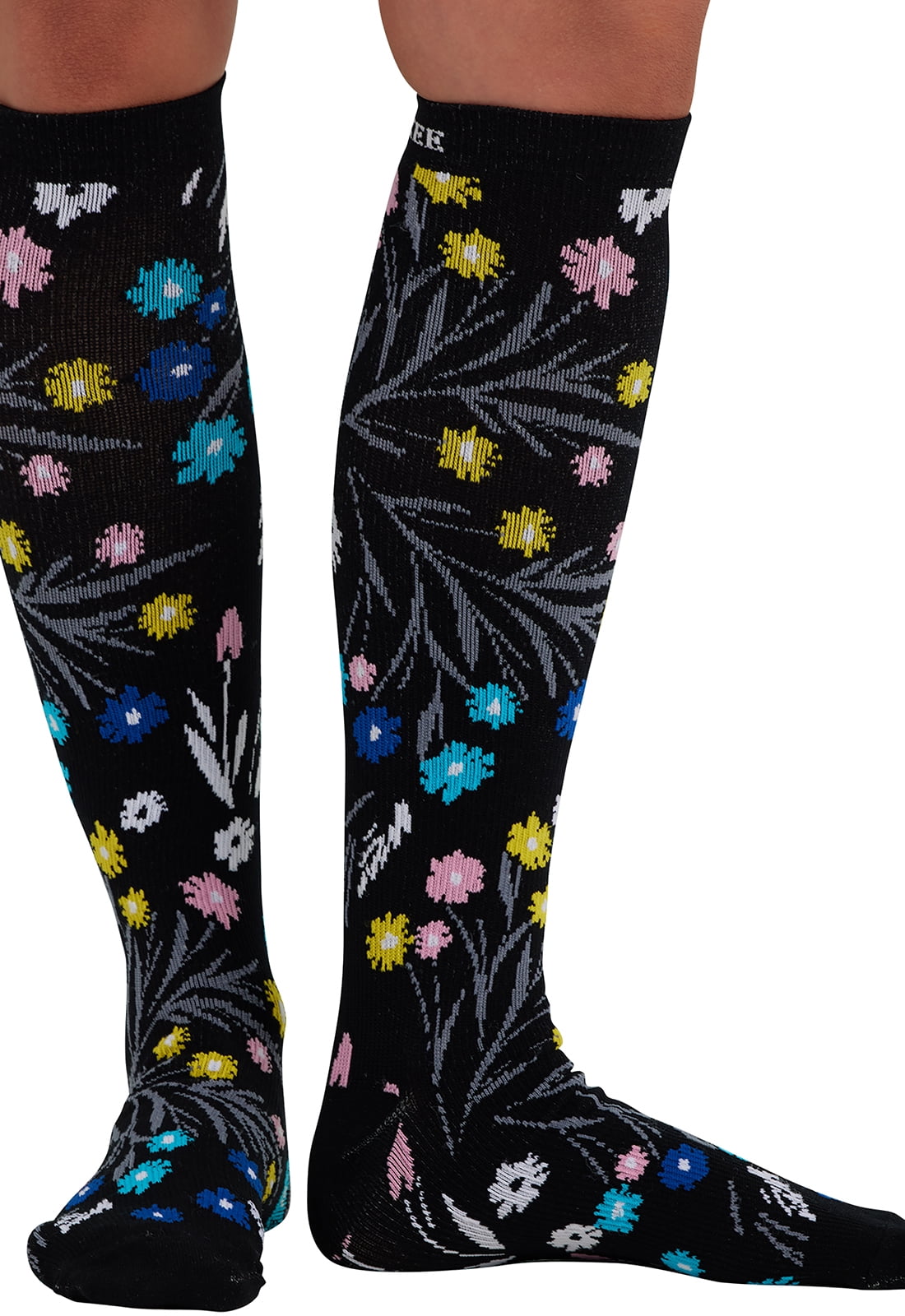 Cherokee Printsupport Women 8-12 mmHg Support Socks, Plus, Breezy Buds ...