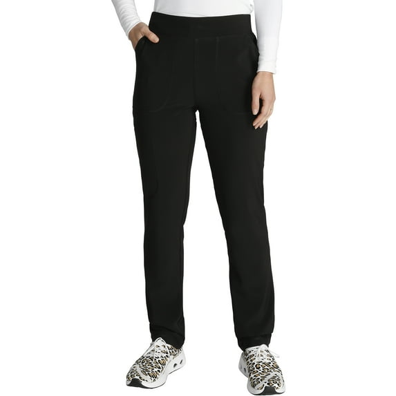 Cherokee Scrubs Pant For Women Mid Rise Tapered Leg Pull-on Cargo CK248A