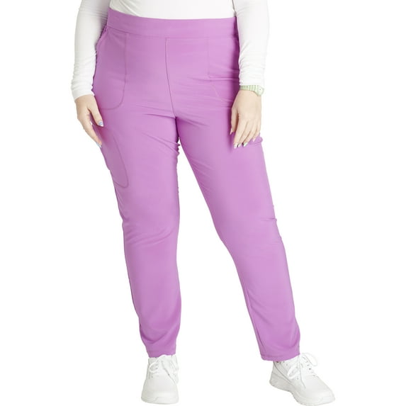 Cherokee Scrubs Pant For Women Mid-Rise Tapered Leg Pull-on Cargo CK248A
