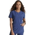 thumbnail image 1 of Cherokee Scrubs Top For Women Snap Front Henley CK749A, 1 of 5
