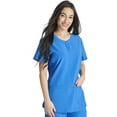 thumbnail image 1 of Cherokee Scrubs Top For Women Snap Front Henley CK749A, 1 of 5