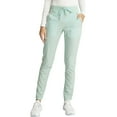 thumbnail image 1 of Cherokee Statement Scrubs Pant For Women Mid Rise Tapered Leg Drawstring Plus Size CK055P, 2XL Petite, Minty Meadow, 1 of 5