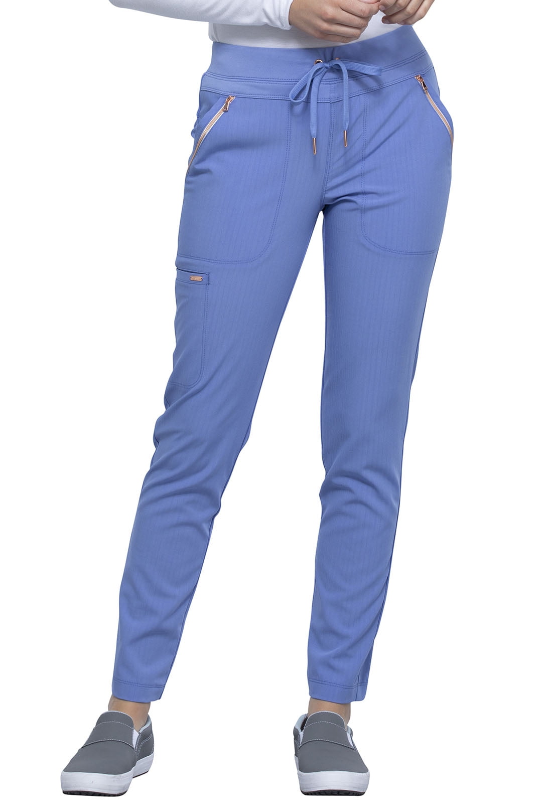 Cherokee Statement Women's Scrubs Pant Mid Rise Straight Leg Drawstring  CK055 - Walmart.com