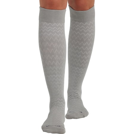 Cherokee TrueSupport Women 10-15 mmHg 4 single pair pack Compression Socks, Plus, Cloudy
