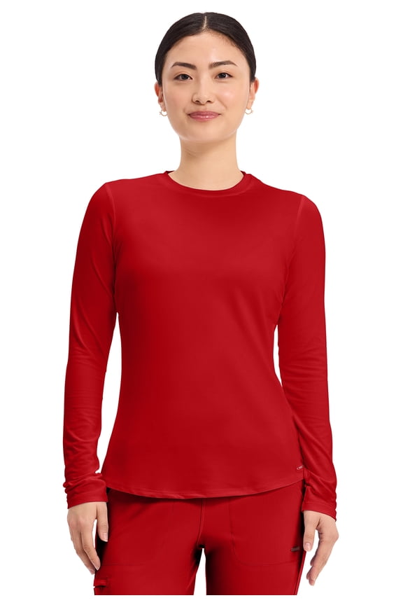 Underscrub Long Sleeve Women Tee Modern Fit with Shirttail Hem - CK773