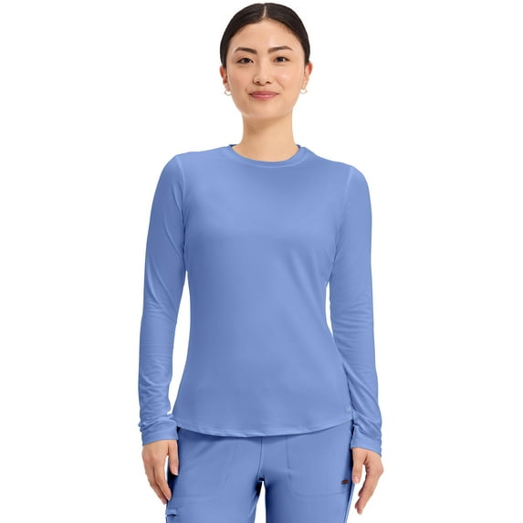 Cherokee Underscrub Long Sleeve Women Tee Modern Fit with Shirttail Hem - CK773
