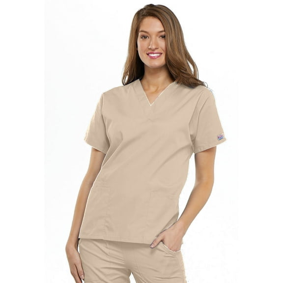 Cherokee V-Neck Scrub Top for Women with 3 Pockets & Dolman Sleeve - 4700