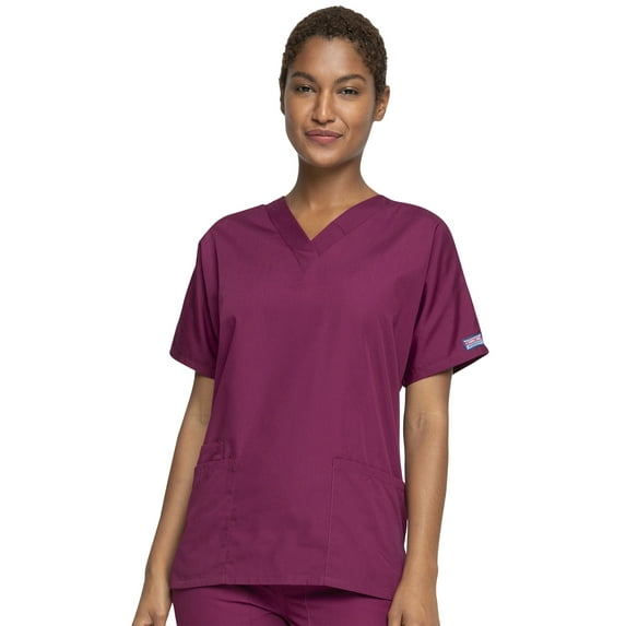 Cherokee V-Neck Scrub Top for Women with 3 Pockets & Dolman Sleeve - 4700