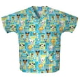 thumbnail image 1 of Cherokee V-Neck Scrub Top for Women with 3 Pockets & Dolman Sleeve - 4700, 1 of 3