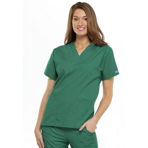 Cherokee V-Neck Scrub Top for Women with 3 Pockets & Dolman Sleeve - 4700