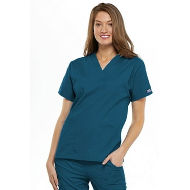Cherokee V-Neck Scrub Top for Women with 3 Pockets & Dolman Sleeve - 4700