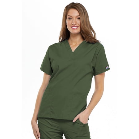 Cherokee V-Neck Scrub Top for Women with 3 Pockets & Dolman Sleeve - 4700