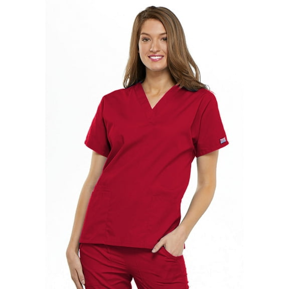 Cherokee V-Neck Scrub Top for Women with 3 Pockets & Dolman Sleeve - 4700