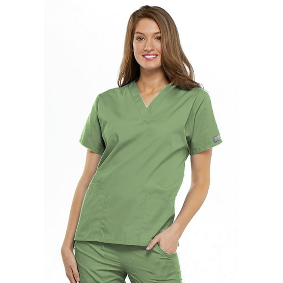 Cherokee V-Neck Scrub Top for Women with 3 Pockets & Dolman Sleeve - 4700