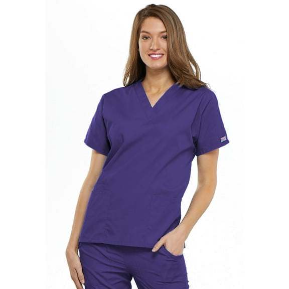 Cherokee V-Neck Scrub Top for Women with 3 Pockets & Dolman Sleeve - 4700