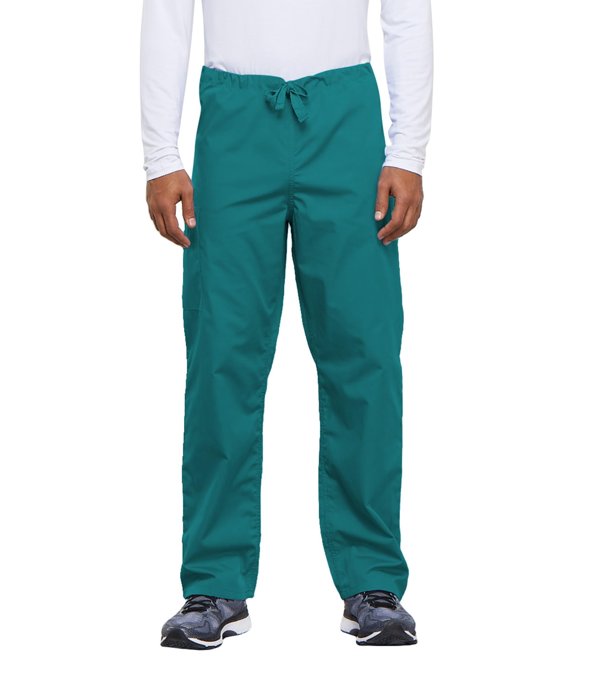 WW Originals Unisex Scrub Pants for Men & Women Straight-Leg Pant Teal Blue L