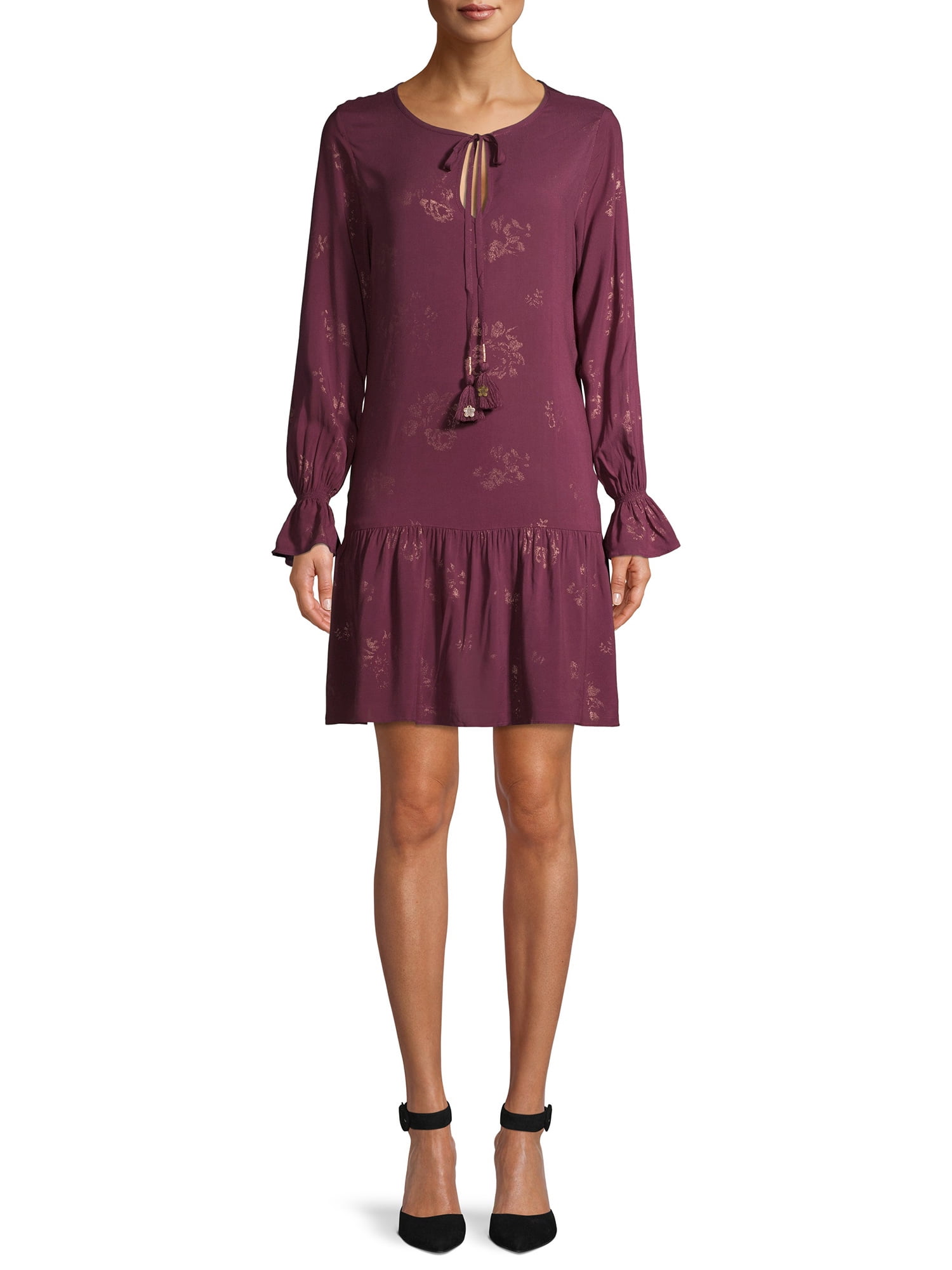 Ruffled Hem Peasant Dress
