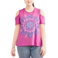 thumbnail image 1 of Cherokee Women's Plus Cold Shoulder Tee, 1 of 4