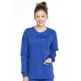 thumbnail image 1 of Cherokee Women's Snap Front Scrub Jacket with 3 Pockets and Knit Cuff - WW340, 1 of 8