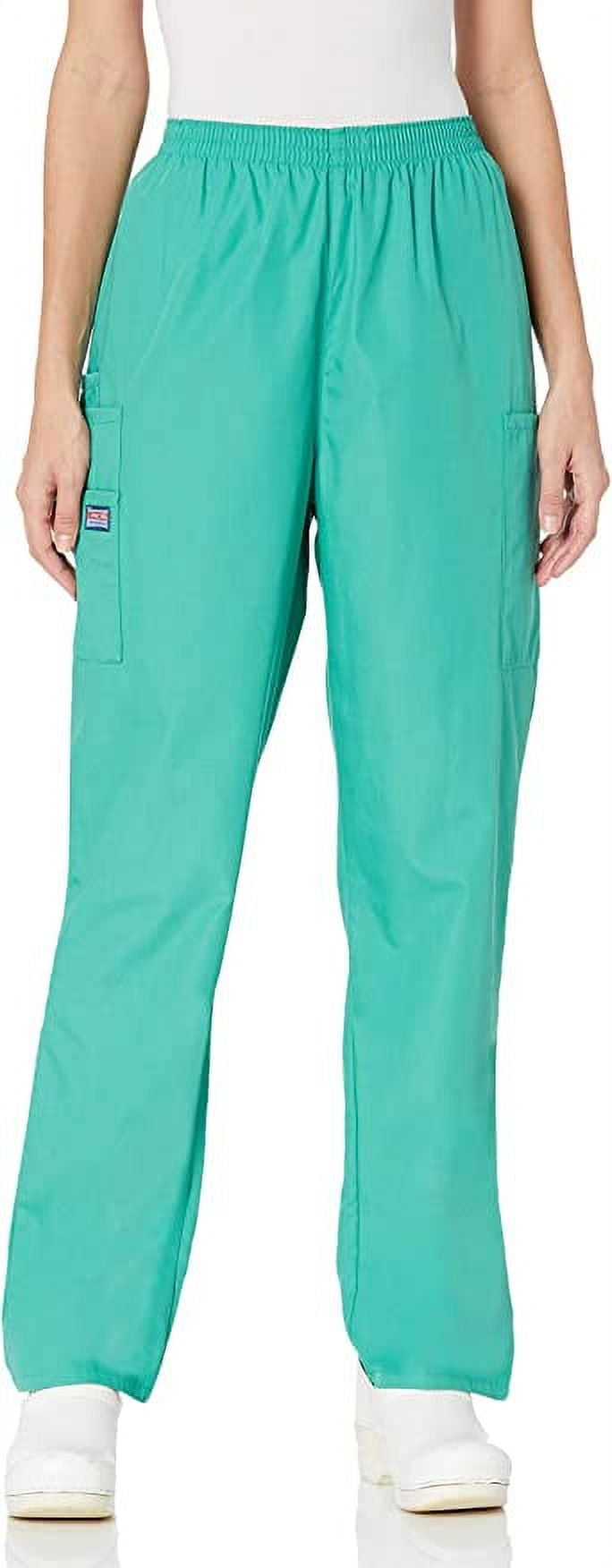 Cherokee Women's Workwear Elastic Waist Cargo Scrubs Pant