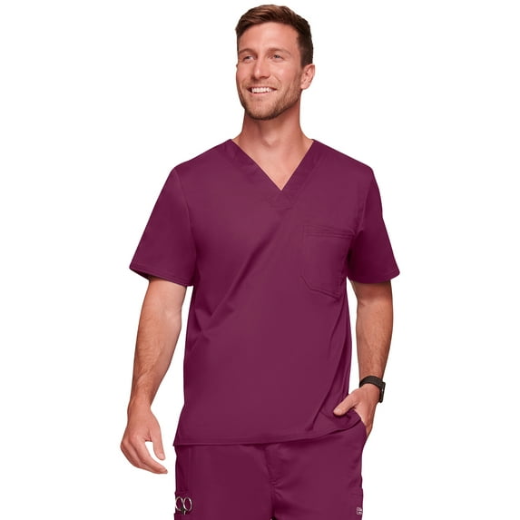 Cherokee Workwear Core Stretch Men Scrubs Top V-Neck 4743