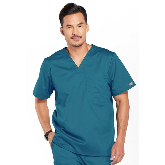 Cherokee Workwear Core Stretch Men Scrubs Top V-Neck 4743