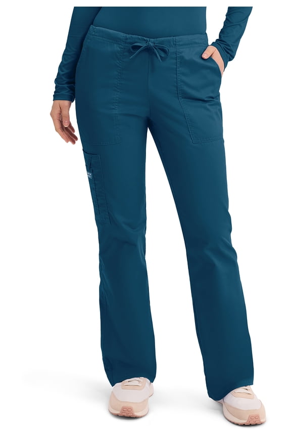 Workwear Core Stretch Women's Scrubs Pant Mid Rise Drawstring Cargo 4044