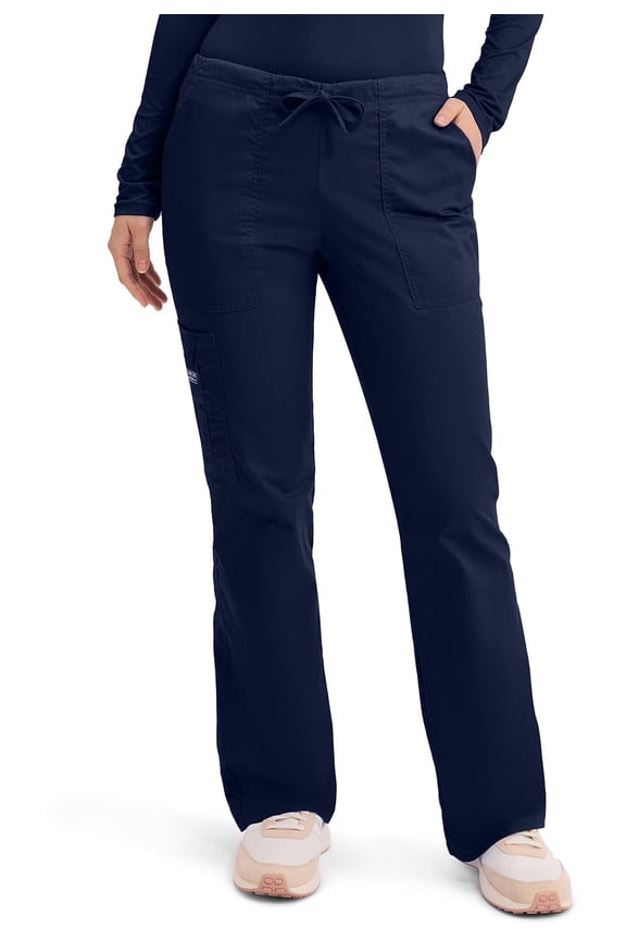 Workwear Core Stretch Women's Scrubs Pant Mid Rise Drawstring Cargo 4044