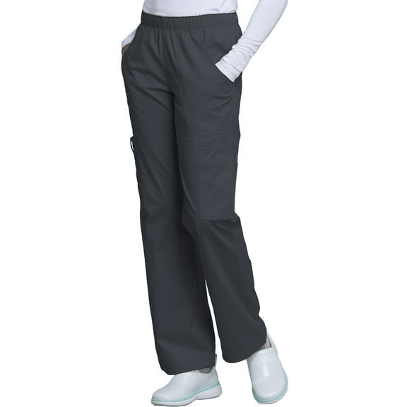 Cherokee Workwear Core Stretch Women's Scrubs Pant Mid Rise Pull-On Cargo 4005