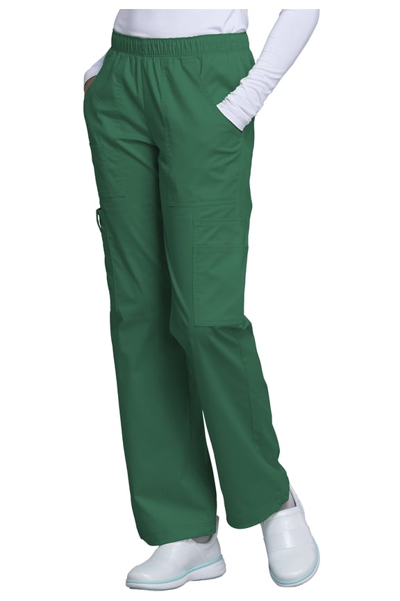 Workwear Core Stretch Women's Scrubs Pant Mid Rise Pull-On Cargo 4005
