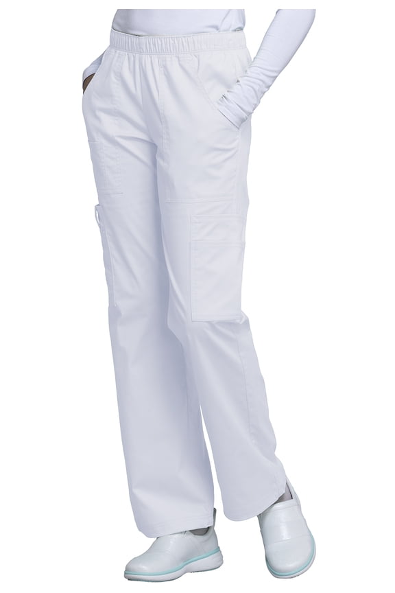 Workwear Core Stretch Women's Scrubs Pant Mid Rise Pull-On Cargo 4005