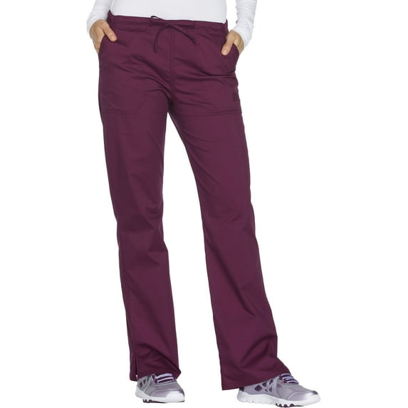 Cherokee Workwear Core Stretch Women's Scrubs Pant Mid Rise Straight Leg Drawstring WW130