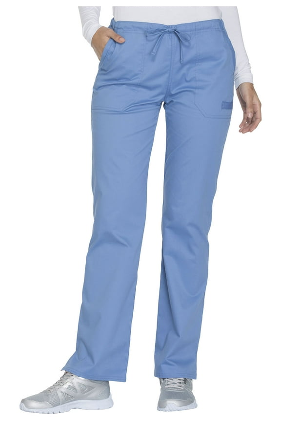 Workwear Core Stretch Women's Scrubs Pant Mid Rise Straight Leg Drawstring WW130