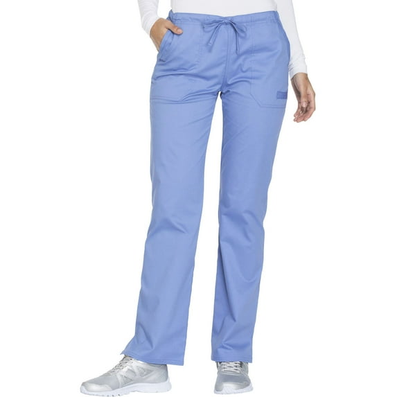 Cherokee Workwear Core Stretch Women's Scrubs Pant Mid Rise Straight Leg Drawstring WW130