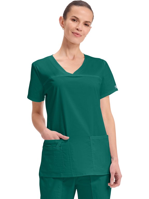 Workwear Core Stretch Women's Scrubs Top V-Neck 4727