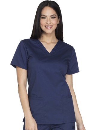 Cherokee V-Neck Scrub Top for Women with 3 Pockets & Dolman Sleeve - 4700