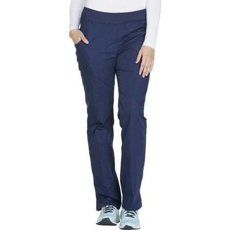 Cherokee Workwear Originals Women's Scrubs Pant Mid Rise Straight Leg Pull-On Cargo WW210