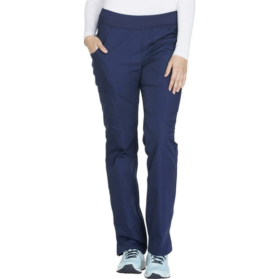 Cherokee Workwear Originals Women's Scrubs Pant Mid Rise Straight Leg Pull-On Cargo WW210