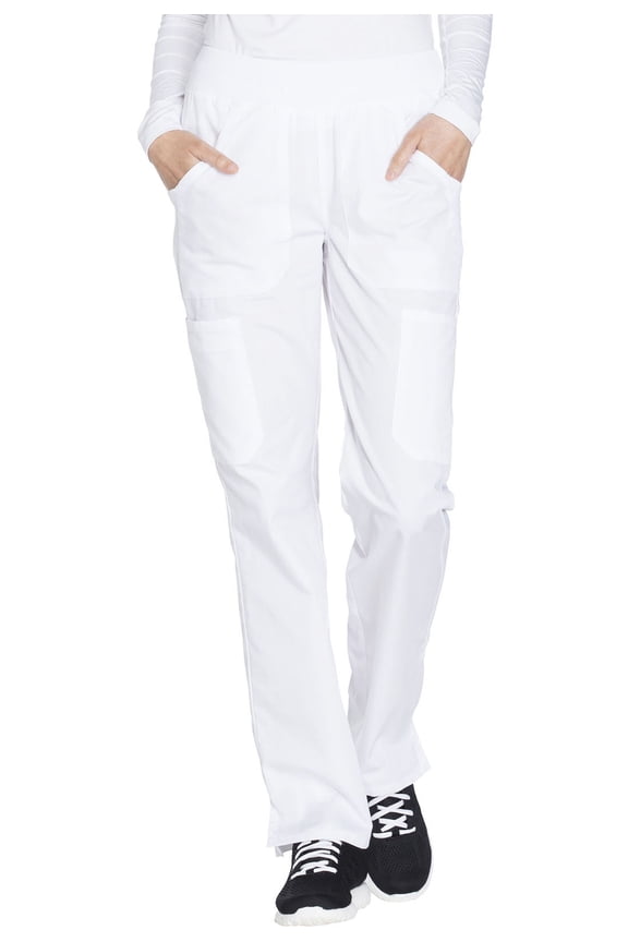Workwear Originals Women's Scrubs Pant Mid Rise Straight Leg Pull-On Cargo WW210