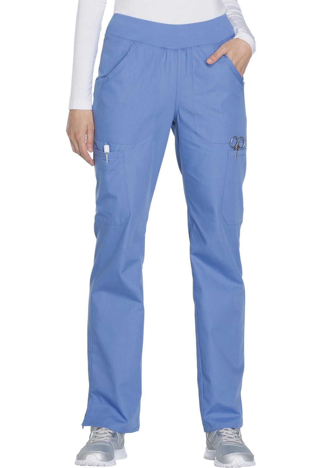 Scrubs Cherokee Workwear Mid Rise Drawstring Pant WW120 TLB Teal Free Shipping e
