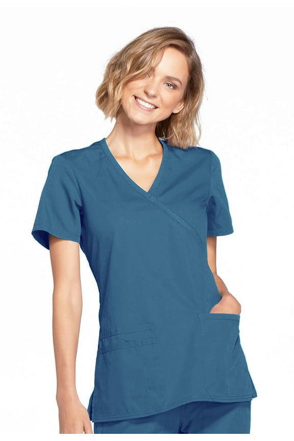 Workwear Originals Women's Scrubs Top Mock Wrap WW650