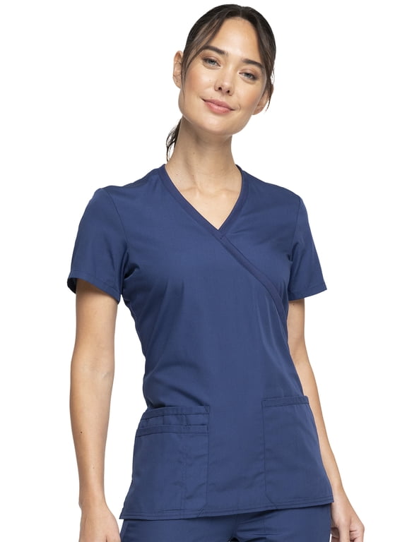 Workwear Originals Women's Scrubs Top Mock Wrap WW650